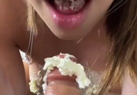 Christina Khalil – Playing dildo very very lewd.