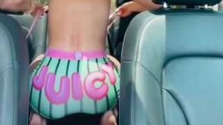 Natalie Reynolds – Riding bf on the car!