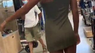 Shopping Mall With Anal Butt Plug Public Video