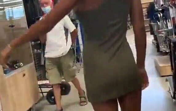 Shopping Mall With Anal Butt Plug Public Video