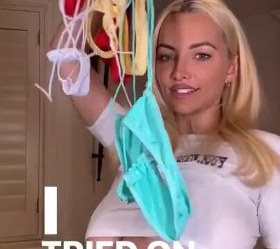 Lindsey Pelas Lingerie Try On Haul Video