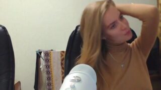 Hard Nipples Russian Streamer Grabbing Tits