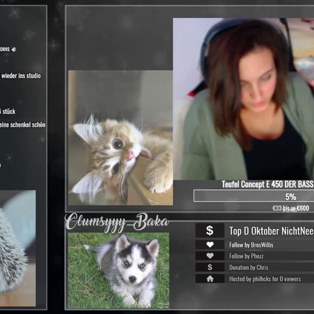 Clumsyyy Baka Spanking Her Ass Sexy Twitch Streamer